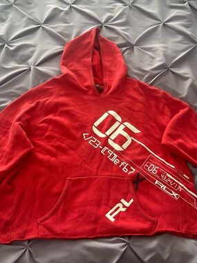 Ralph Lauren RLX Men's Red Hoodie Sweatshirt